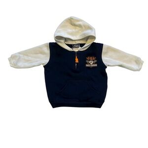 Vintage Warner Bros. Harley Davidson Taz 1/4 Zip Sweatshirt Size 18 months Y2K